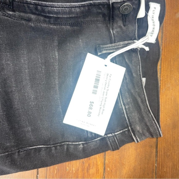 Flying Monkey far country super soft high rise Women's Black Skinny Jeans 29 - Picture 6 of 9